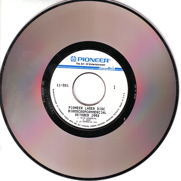 Pochette LASERDISC Pioneer Laser Disc Bioscoopcommercial Oktober1993 (1993) - Édition physique d'occasion à vendre