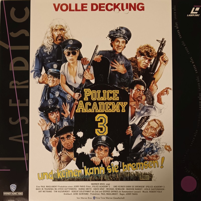 Pochette LASERDISC Police Academy 3: Und keiner kann Sie bremsen (1986) - Édition physique d'occasion à vendre