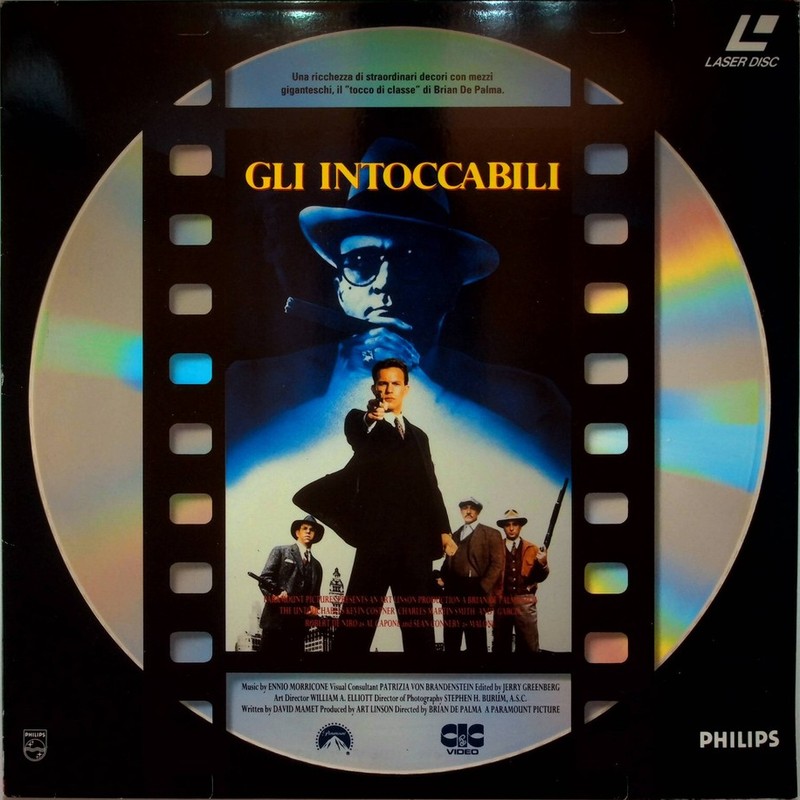 Pochette LASERDISC Untouchables, The (1987) - Édition physique d'occasion à vendre