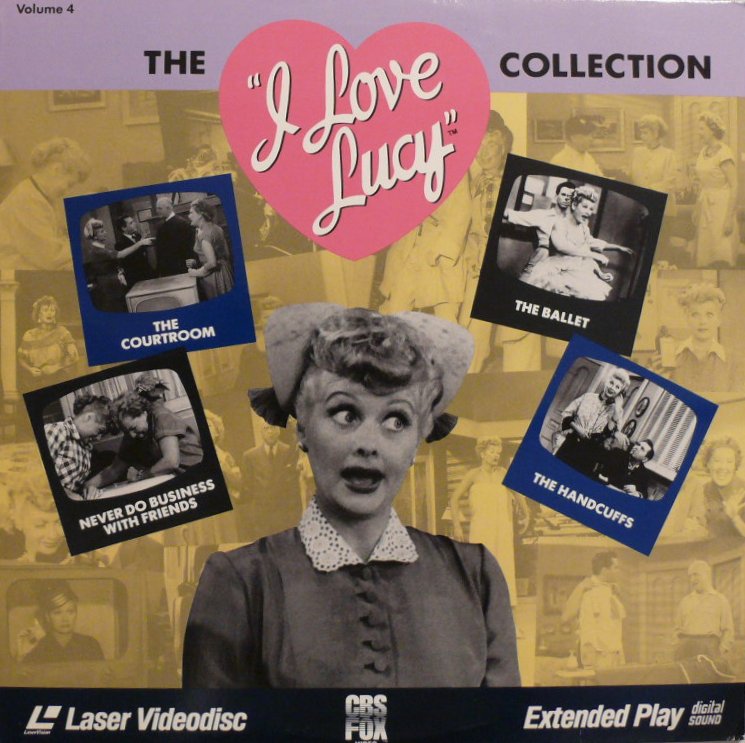 Pochette LASERDISC I Love Lucy Collection, The: vol.4 (1990) - Édition physique d'occasion à vendre
