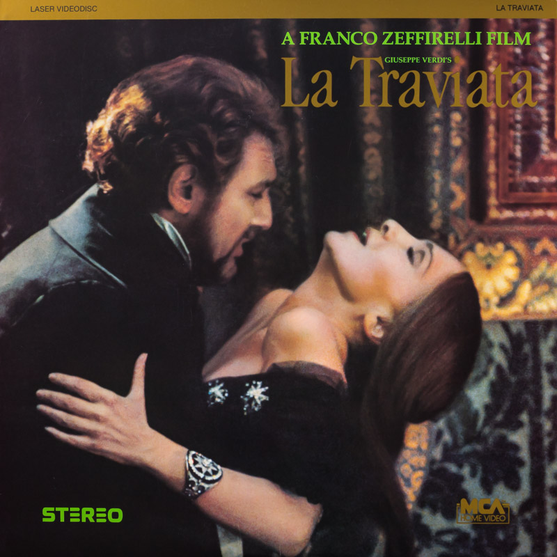 Pochette LASERDISC Verdi: La Traviata: The Movie (1982) - Édition physique d'occasion à vendre