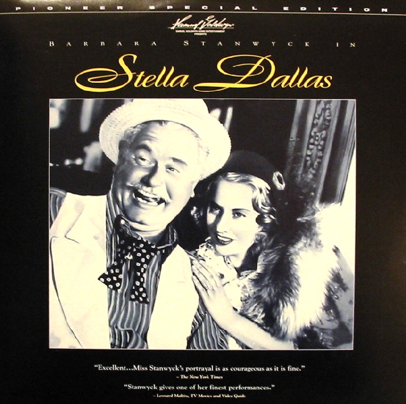 Pochette LASERDISC Stella Dallas (1937) - Édition physique d'occasion à vendre