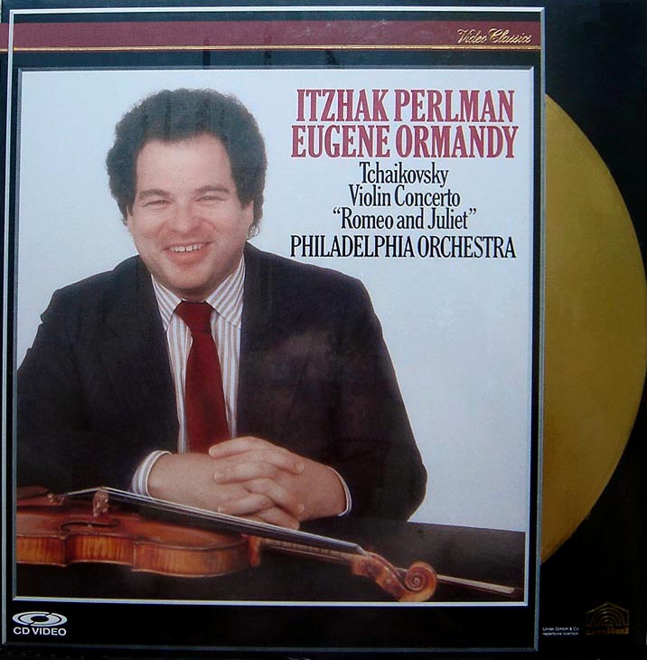 Pochette LASERDISC Tchaikovsky: Violin Concerto Op.35 Romeo & Juliet: Perlman/Orrmandy - Édition physique d'occasion à vendre