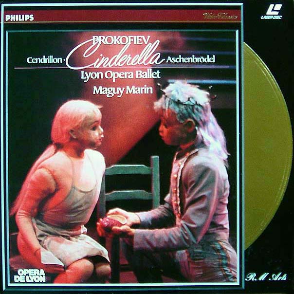 Pochette LASERDISC Prokofiev: Cinderella: Lyon Opera Ballet: Maguy Marin (1989) - Édition physique d'occasion à vendre