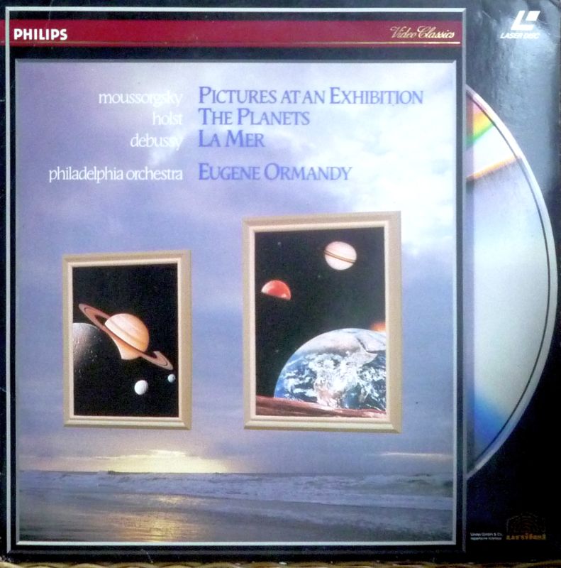 Pochette LASERDISC Pictures at an Exhibition/The Planets/La Mer: Philadelphia Orchestra: Ormandy - Édition physique d'occasion à vendre